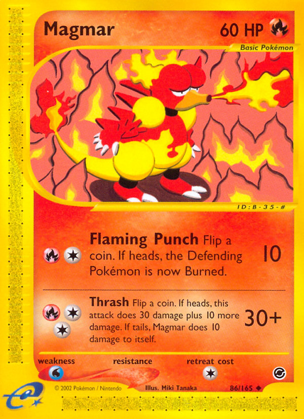 Magmar (86/165) [Expedition: Base Set] Pokémon
