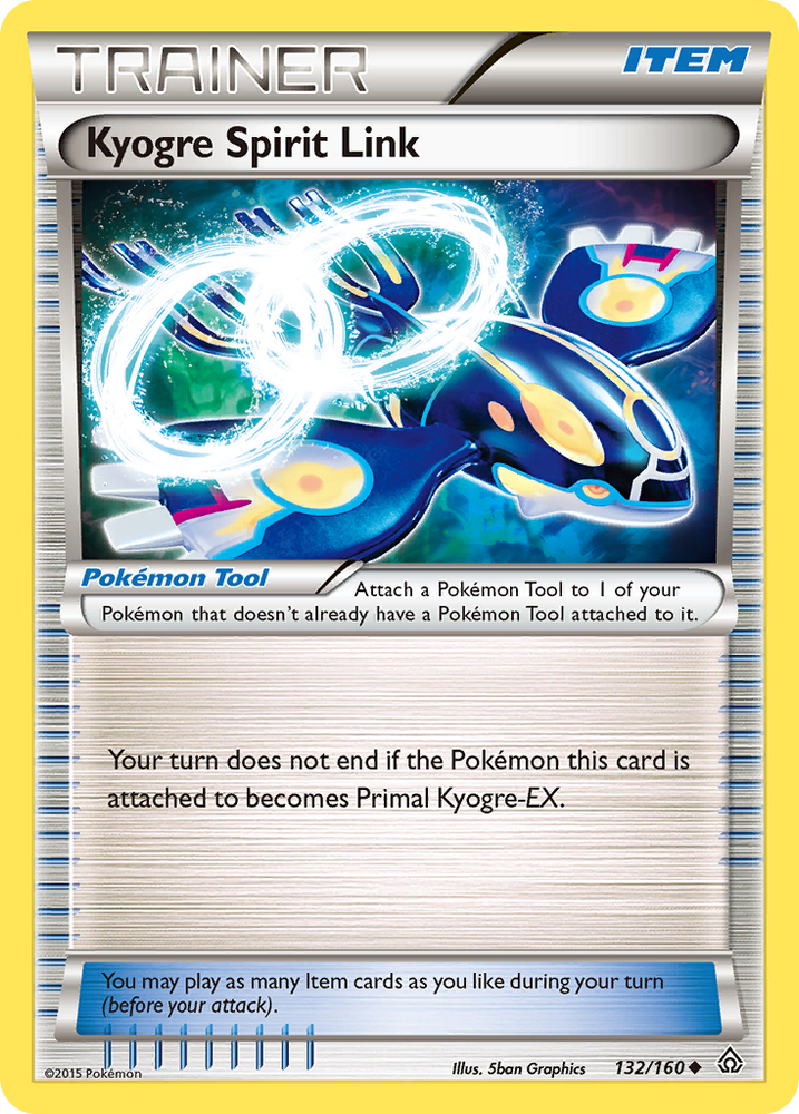 Kyogre Spirit Link (132/160) [XY: Primal Clash] Pokémon