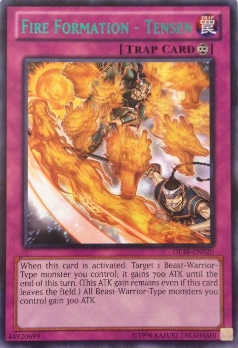 Fire Formation - Tensen (Green) [DL18-EN020] Rare Yu-Gi-Oh!