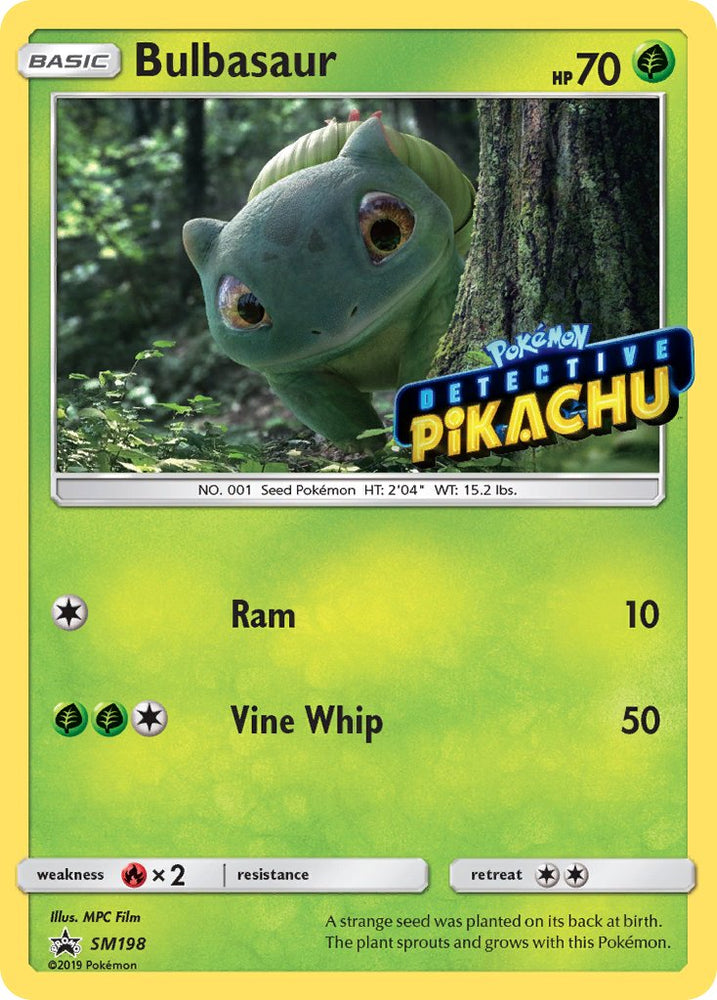 Bulbasaur (SM198) (Detective Pikachu Stamped) [Sun & Moon: Black Star Promos] Pokémon