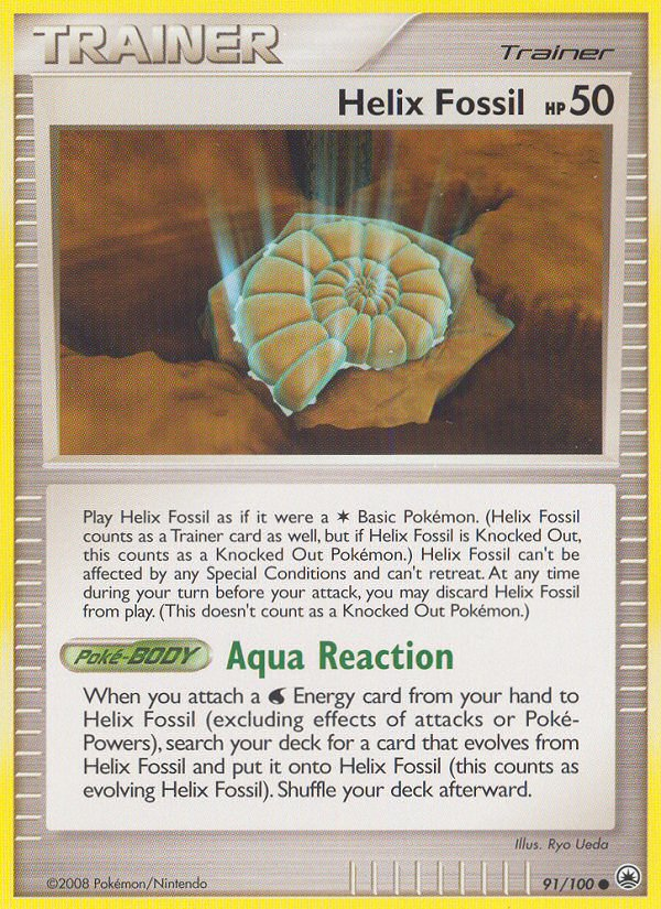Helix Fossil (91/100) [Diamond & Pearl: Majestic Dawn] Pokémon