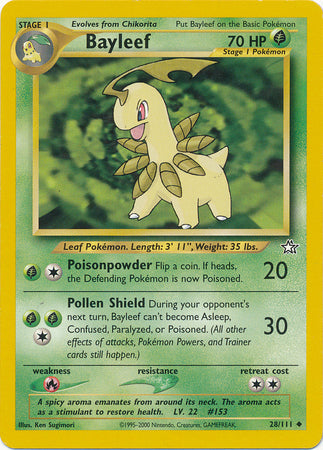 Bayleef (28/111) [Neo Genesis Unlimited] Pokémon