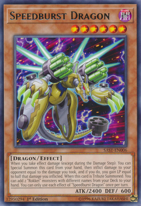 Speedburst Dragon [SAST-EN006] Rare Yu-Gi-Oh!