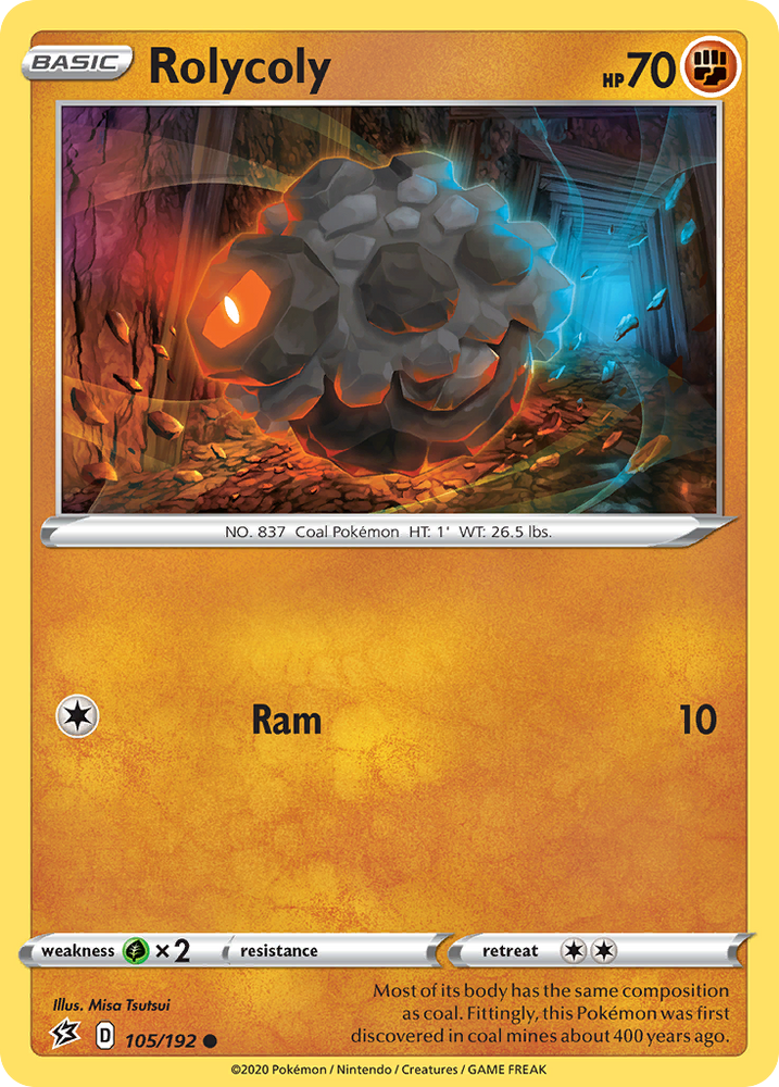 Rolycoly (105/192) [Sword & Shield: Rebel Clash] Pokémon