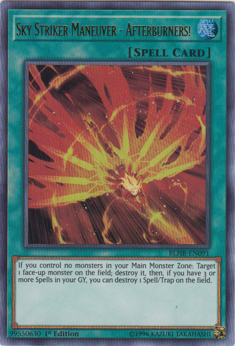 Sky Striker Maneuver - Afterburners! [BLHR-EN091] Ultra Rare Yu-Gi-Oh!