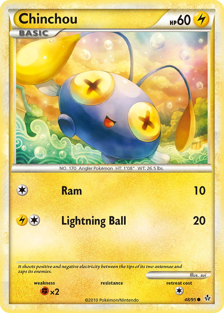 Chinchou (48/95) [HeartGold & SoulSilver: Unleashed] Pokémon