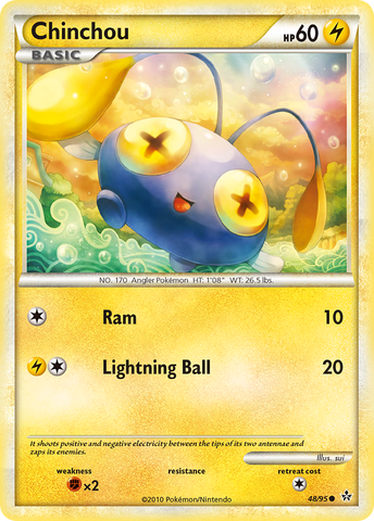 Chinchou (48/95) [HeartGold & SoulSilver: Unleashed] Pokémon