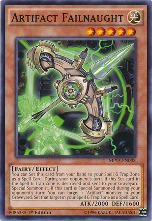 Artifact Failnaught [MP15-EN008] Common Yu-Gi-Oh!