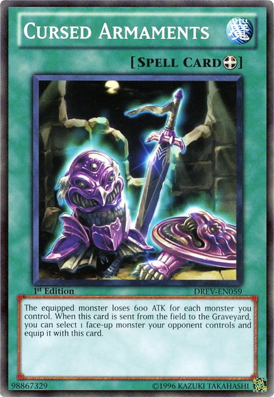 Cursed Armaments [DREV-EN059] Common Yu-Gi-Oh!