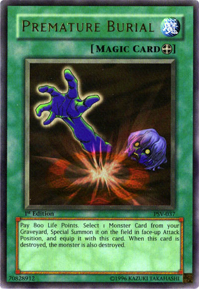 Premature Burial [PSV-037] Ultra Rare Yu-Gi-Oh!