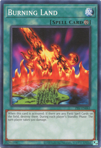 Burning Land (25th Anniversary) [PSV-EN061] Common Yu-Gi-Oh!