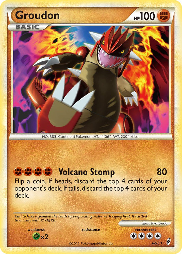 Groudon (6/95) (Theme Deck Exclusive) [HeartGold & SoulSilver: Call of Legends] Pokémon