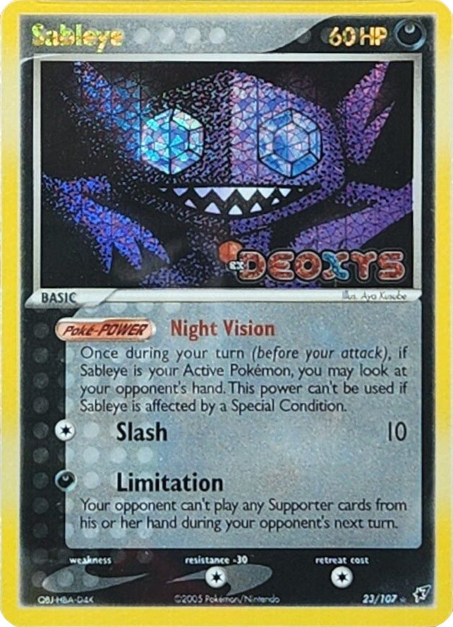 Sableye (23/107) (Stamped) [EX: Deoxys] Pokémon