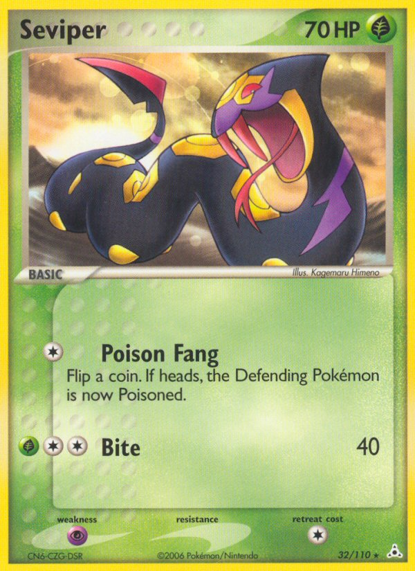 Seviper (32/110) [EX: Holon Phantoms] Pokémon