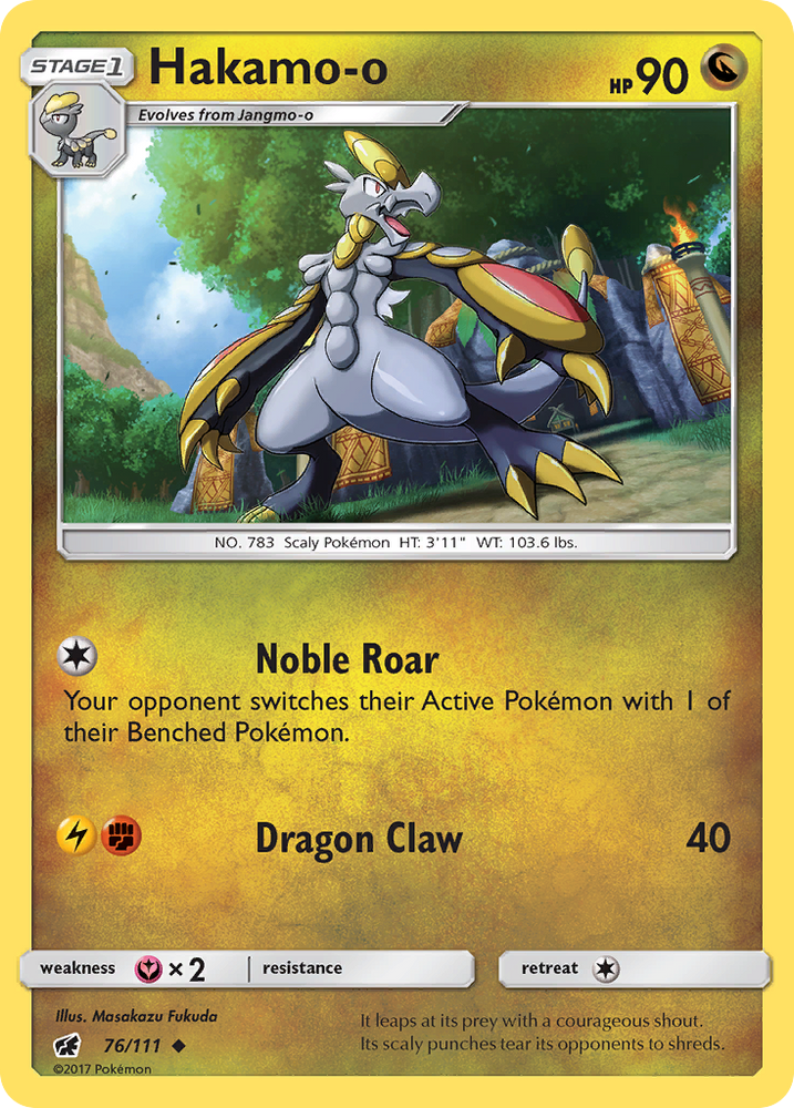 Hakamo-o (76/111) [Sun & Moon: Crimson Invasion] Pokémon