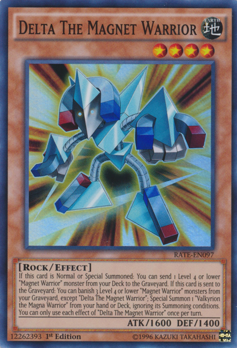 Delta The Magnet Warrior [RATE-EN097] Super Rare Yu-Gi-Oh!