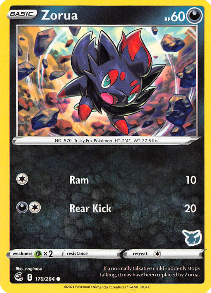 Zorua (170/264) (Eevee Deck) [Battle Academy 2022] Pokémon