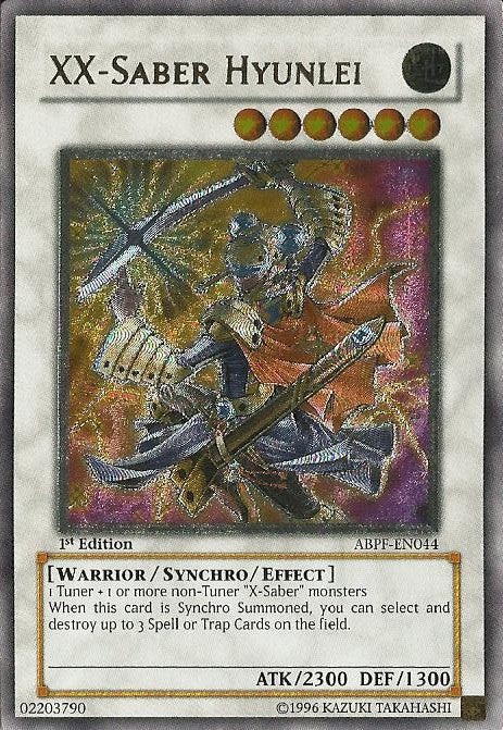 XX-Saber Hyunlei [ABPF-EN044] Ultimate Rare Yu-Gi-Oh!