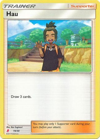 Hau (19/30) [Sun & Moon: Trainer Kit - Lycanroc] Pokémon
