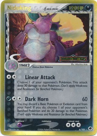 Nidoking (6/101) (Delta Species) (Stamped) [EX: Dragon Frontiers] Pokémon