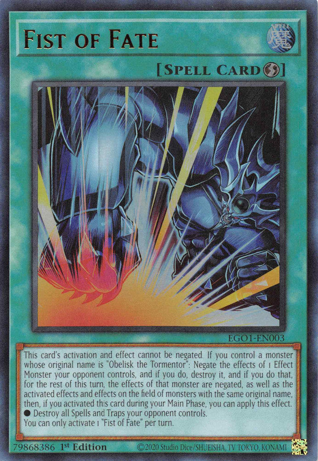 Fist of Fate [EGO1-EN003] Ultra Rare Yu-Gi-Oh!