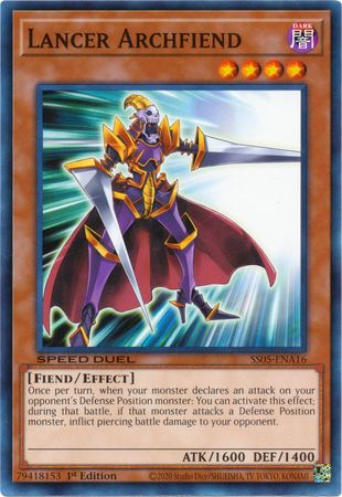 Lancer Archfiend [SS05-ENA16] Common Yu-Gi-Oh!