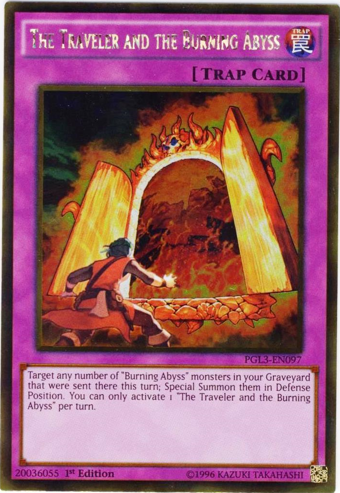 The Traveler and the Burning Abyss [PGL3-EN097] Gold Rare Yu-Gi-Oh!