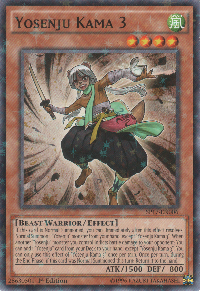 Yosenju Kama 3 [SP17-EN006] Starfoil Rare Yu-Gi-Oh!