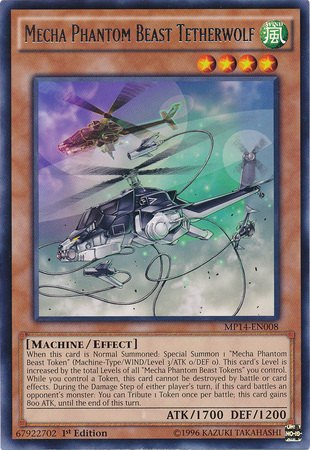 Mecha Phantom Beast Tetherwolf [MP14-EN008] Rare Yu-Gi-Oh!