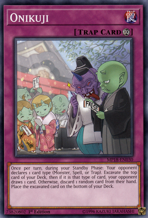 Onikuji [MP18-EN030] Common Yu-Gi-Oh!