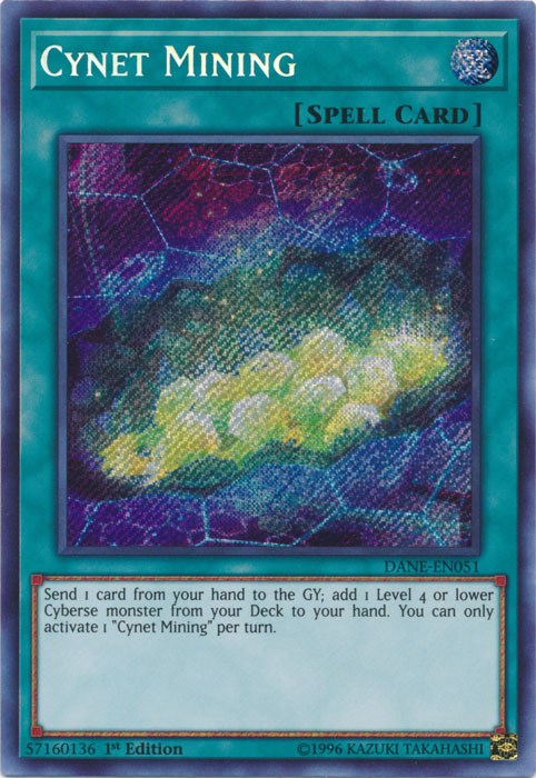 Cynet Mining [DANE-EN051] Secret Rare Yu-Gi-Oh!