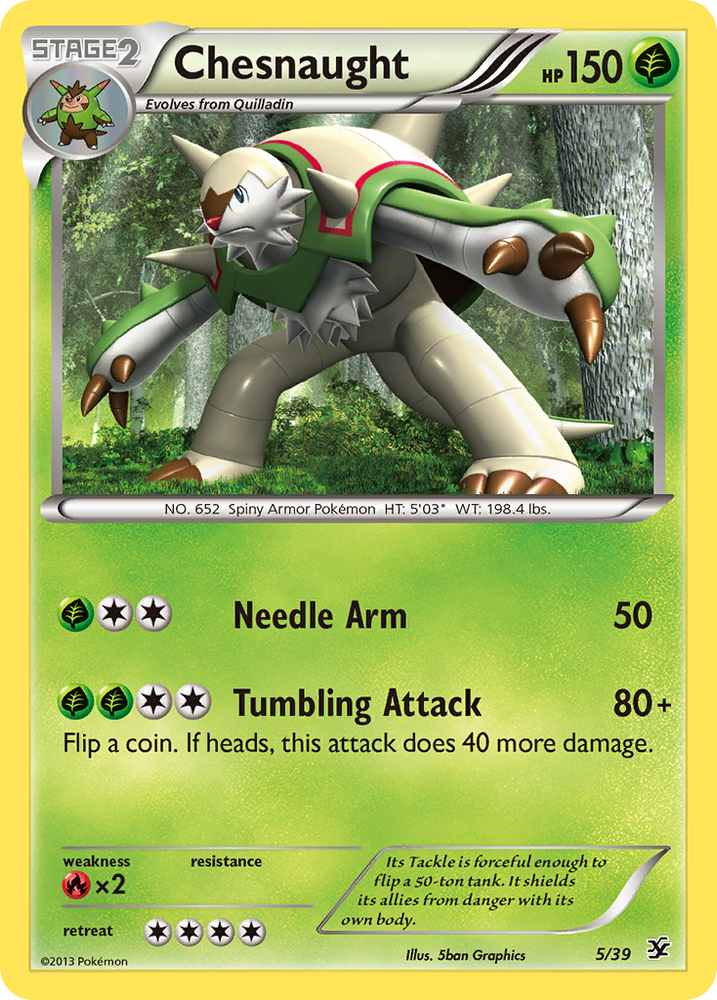 Chesnaught (5/39) [XY: Kalos Starter Set] Pokémon