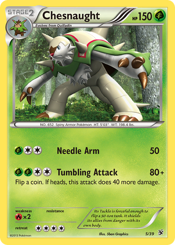 Chesnaught (5/39) [XY: Kalos Starter Set] Pokémon