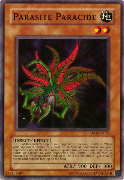 Parasite Paracide [DB1-EN068] Common Yu-Gi-Oh!