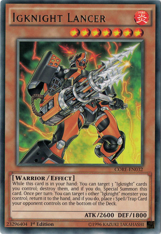 Igknight Lancer [CORE-EN032] Rare Yu-Gi-Oh!