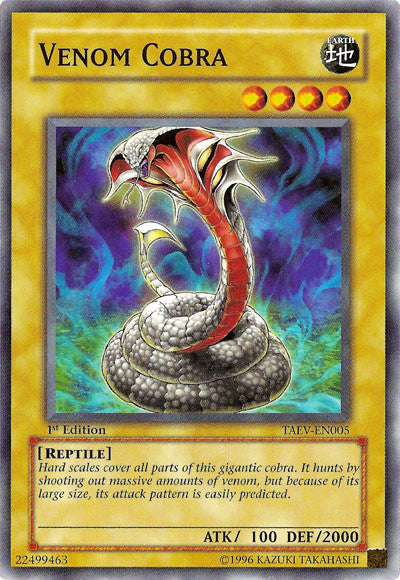 Venom Cobra [TAEV-EN005] Common Yu-Gi-Oh!