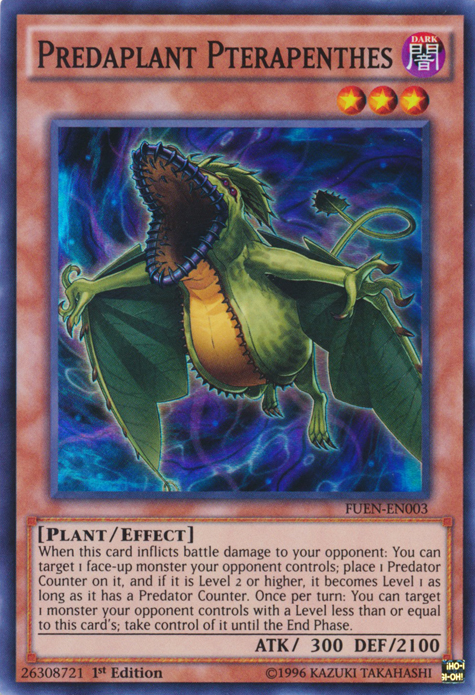 Predaplant Pterapenthes [FUEN-EN003] Super Rare Yu-Gi-Oh!