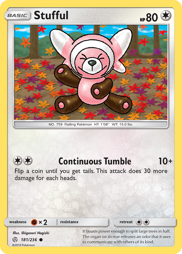 Stufful (181/236) [Sun & Moon: Cosmic Eclipse] Pokémon