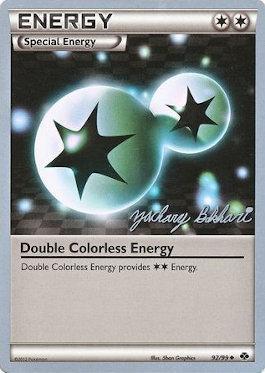 Double Colorless Energy (92/99) (CMT - Zachary Bokhari) [World Championships 2012] Pokémon