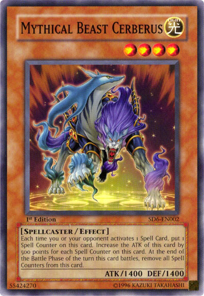 Mythical Beast Cerberus [SD6-EN002] Common Yu-Gi-Oh!