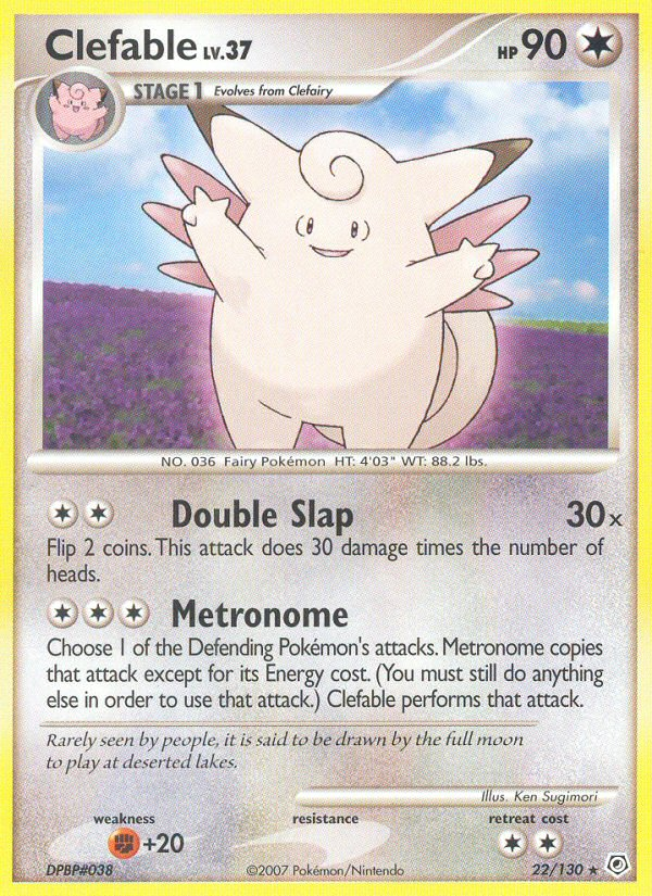 Clefable (22/130) [Diamond & Pearl: Base Set] Pokémon