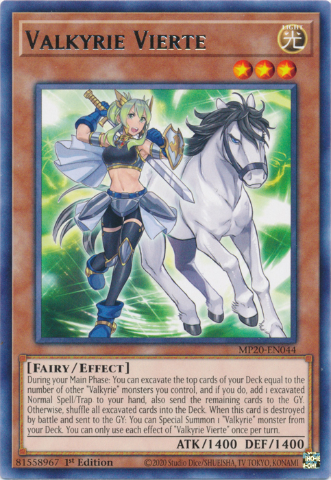 Valkyrie Vierte [MP20-EN044] Rare Yu-Gi-Oh!