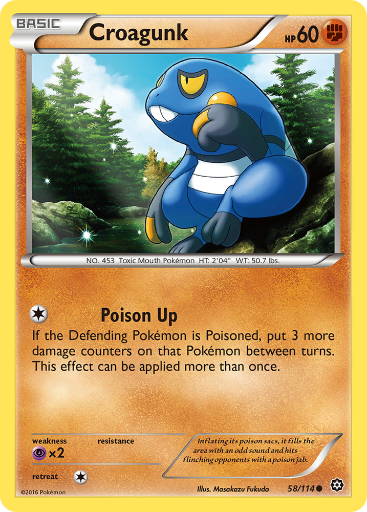 Croagunk (58/114) [XY: Steam Siege] Pokémon