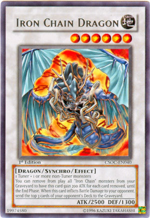 Iron Chain Dragon [CSOC-EN040] Rare Yu-Gi-Oh!