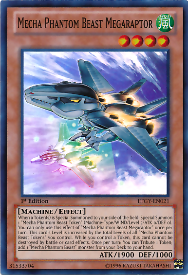 Mecha Phantom Beast Megaraptor [LTGY-EN021] Super Rare Yu-Gi-Oh!