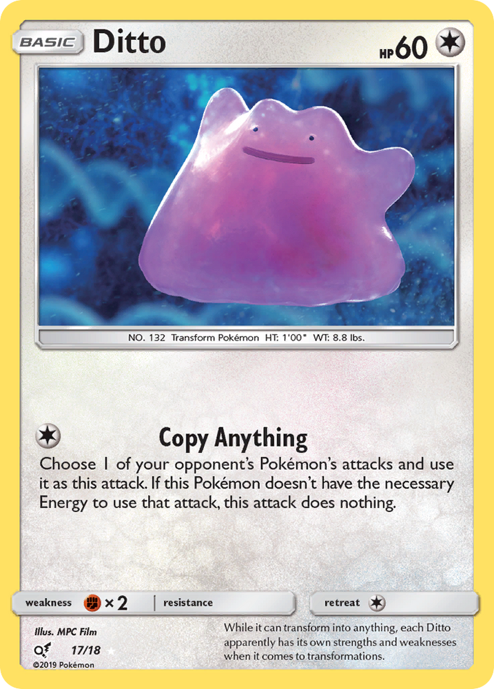 Ditto (17/18) [Sun & Moon: Detective Pikachu] Pokémon