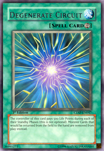 Degenerate Circuit [CDIP-EN047] Rare Yu-Gi-Oh!