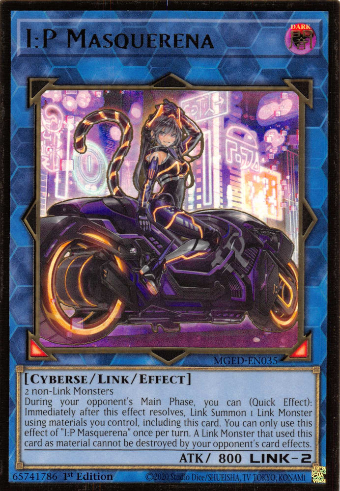 I:P Masquerena (Alternate Art) [MGED-EN035] Gold Rare Yu-Gi-Oh!