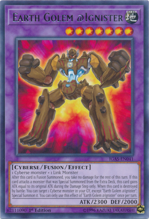 Earth Golem @Ignister [IGAS-EN041] Rare Yu-Gi-Oh!