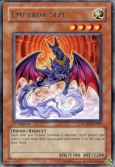 Emperor Sem [RGBT-EN099] Rare Yu-Gi-Oh!